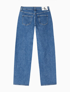 Buy 여성 90's 스트레이트핏 미드블루 데님 in color MID BLUE BACK EMBRO