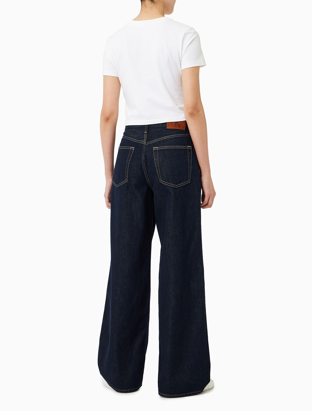 Buy 여성 와이드레그 에코 데님 in color RINSE BLUE