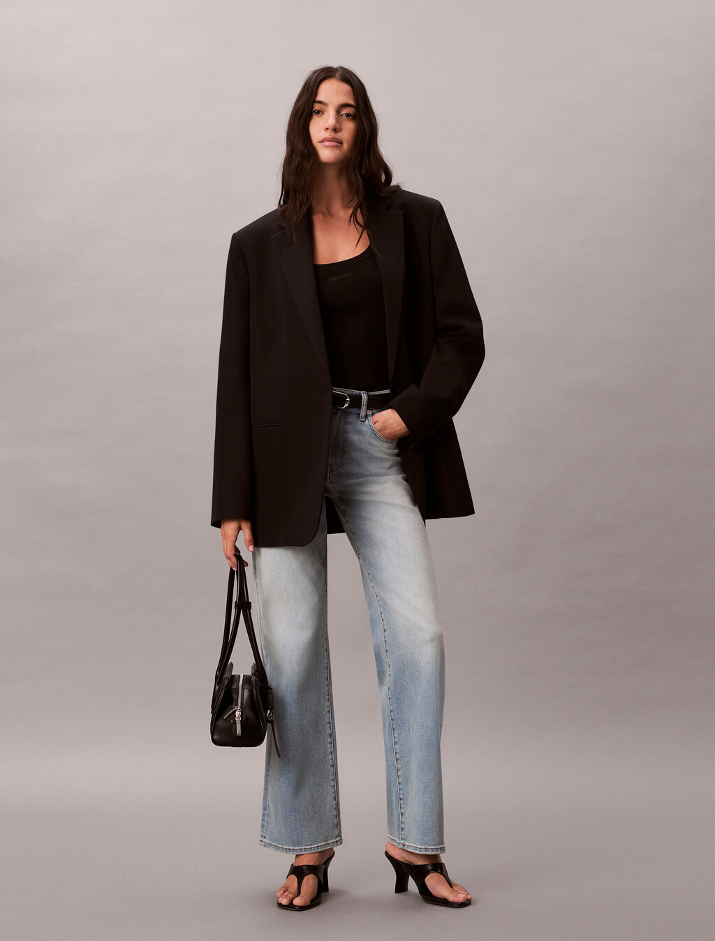 Buy 여성 아시아와이드 데님 in color Mid Blue