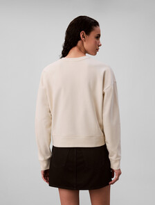 Buy 클래식 케이트 모스 크루넥 스웻셔츠 in color Ivory
