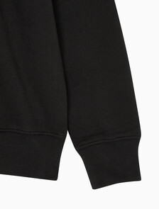 Buy 남성 셔닐 모노로고 기모 스웻셔츠 in color CK BLACK