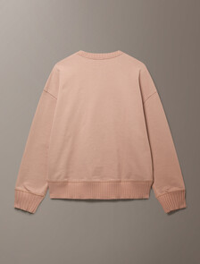 Buy 여성 프렌치 테리 와이드 립 그래픽 크루넥 스웻셔츠 in color Tuscany