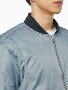 Buy 남성 후디 보머 다운 자켓 in color GREY