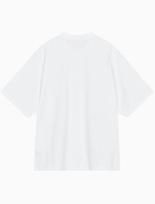Buy 남성 릴렉스핏 스몰 로고 반팔 티셔츠 in color BRIGHT WHITE