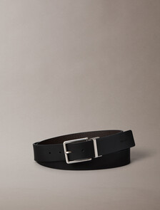 Buy 남성 웜스 버클 스무스 리버서블 벨트 35mm in color BLACK