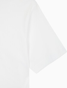 Buy 여성 S/S 투톤 3D 엠브로이더리 로고 티셔츠 in color BRILLIANT WHITE