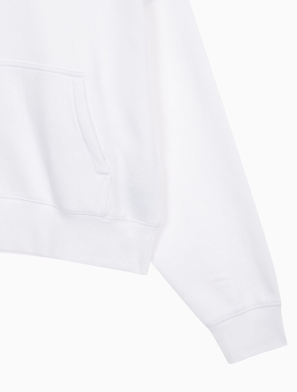 Buy 여성 아카이브 로고 플리스 후디 in color BRILLIANT WHITE