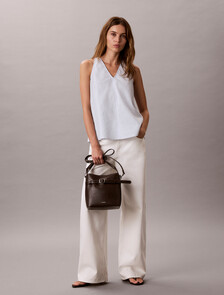 Buy 여성 버클 미니 버킷 크로스바디 백 in color Brown