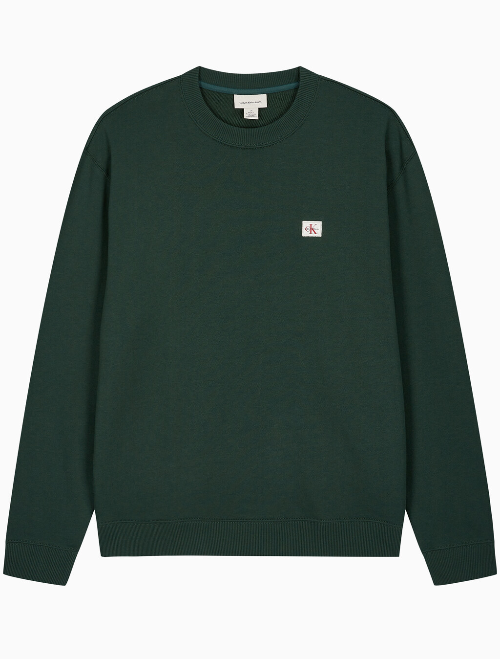 Buy 남성 프렌치테리 뱃지 크루넥 스웻셔츠 in color Navy