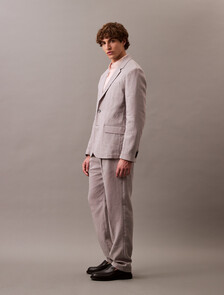 Buy 남성 클래식 린넨 블레이저 자켓 in color FORMAL GRAY
