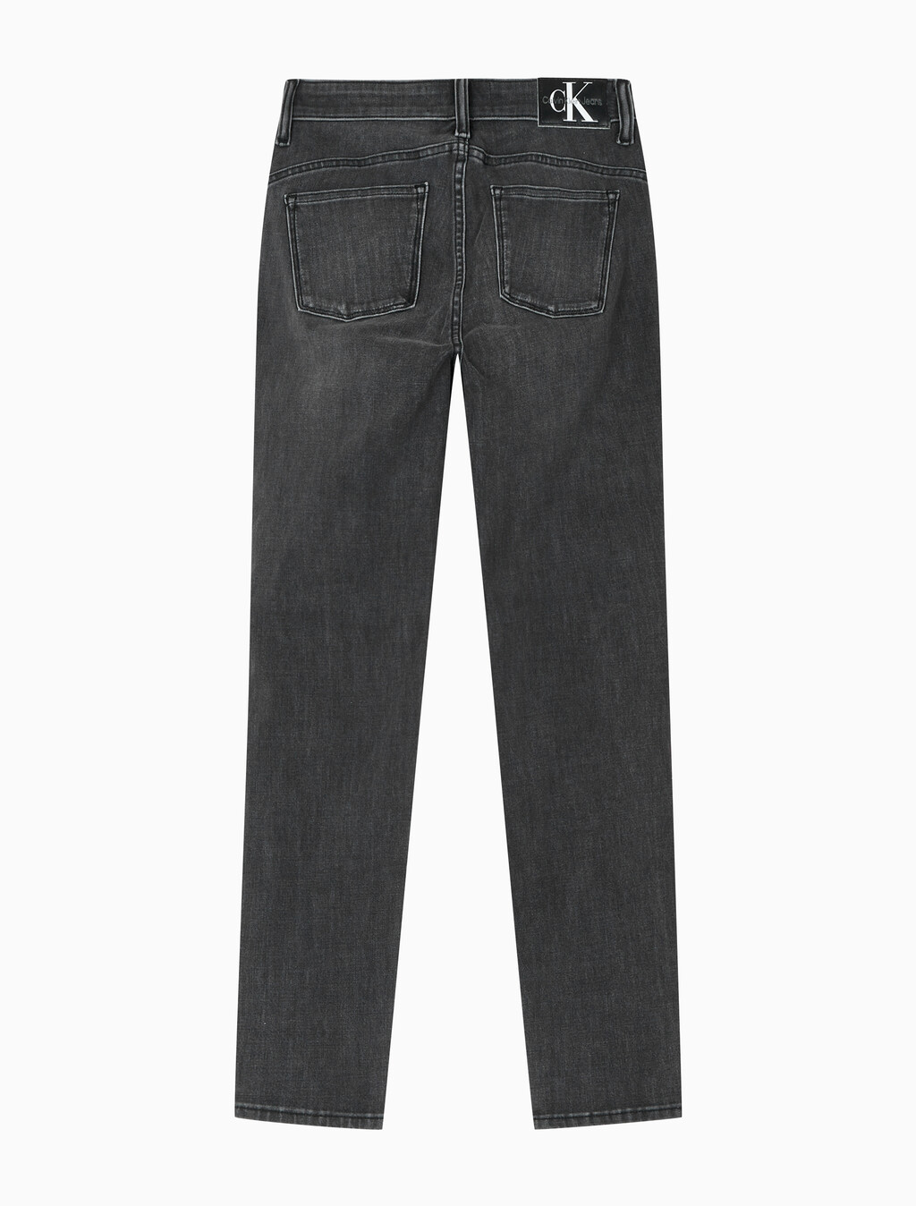 Buy 여성 하이라이즈 스키니핏 앵클 블랙 37.5 기능성 데님 in color WASHED BLACK LOGO LACE