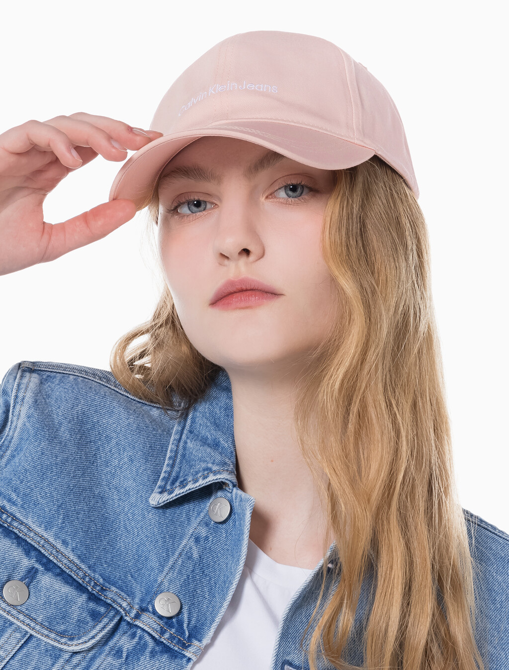 Buy 남녀공용 CKJ 인스티튜셔널 볼캡 in color LIGHT PINK