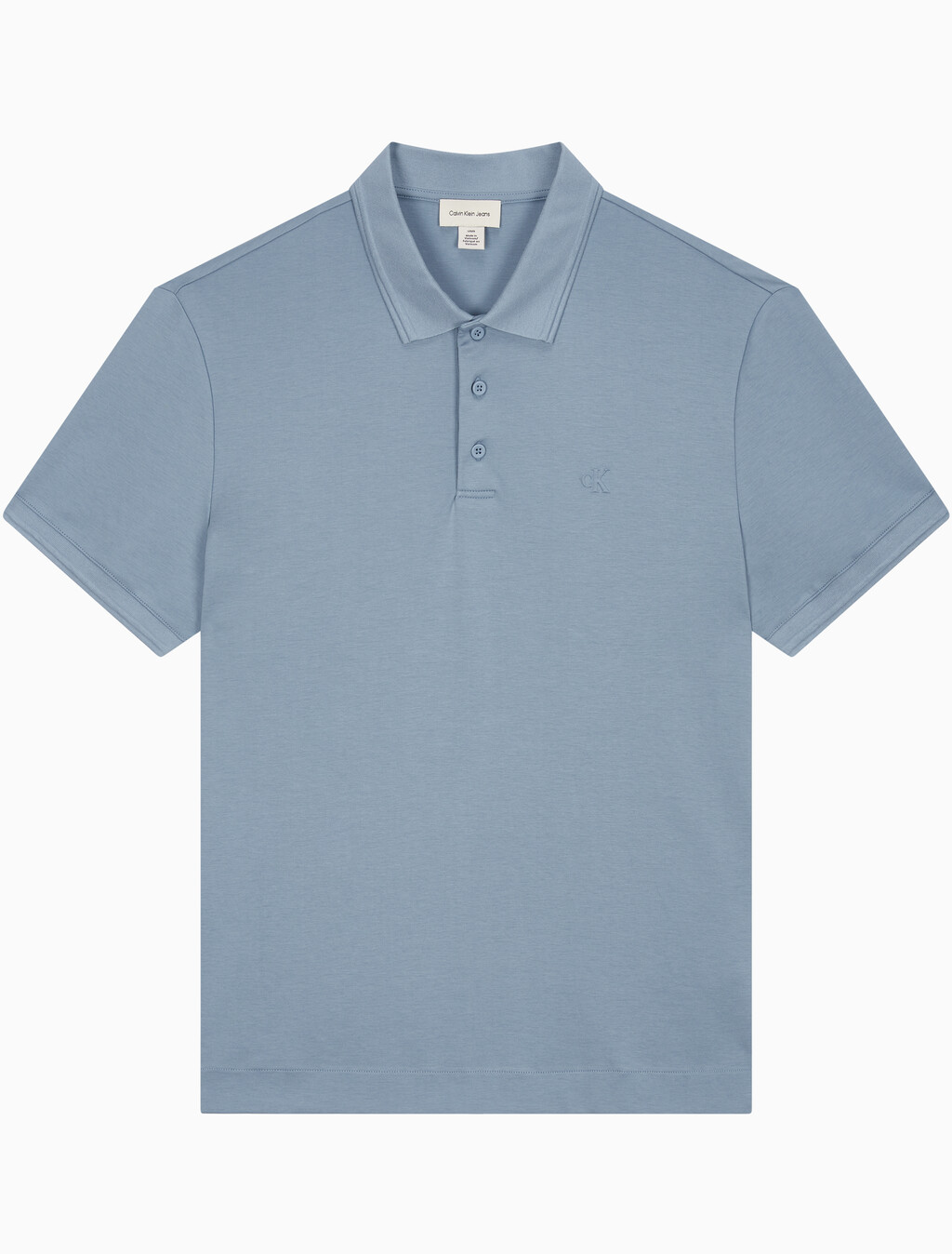 Buy 남성 레귤러핏 인터락 폴로 반팔 티셔츠 in color BLUE