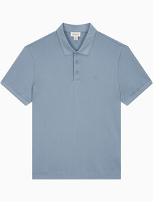 Buy 남성 레귤러핏 인터락 폴로 반팔 티셔츠 in color BLUE