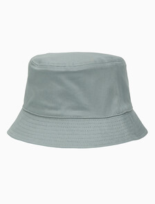 Buy 남녀공용 CKJ 모노그램 엠브로이더리 버킷햇 in color KHAKI GREY