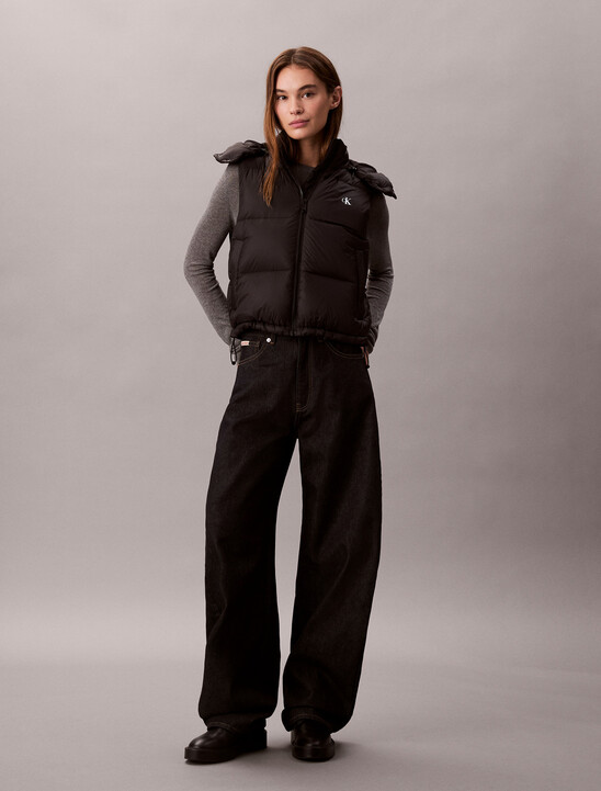 여성 에센셜 미드 웨잇 다운 베스트