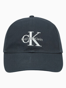 Buy 남녀공용 CKJ 모노그램 엠브로이더리 볼캡 in color NAVY