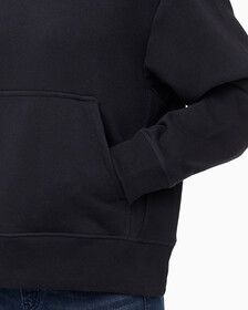 Buy 여성 릴렉스핏 CK 스몰 로고 기모 후디 in color BLACK BEAUTY