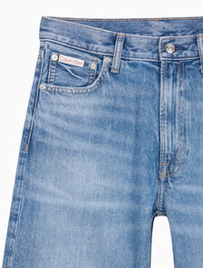 Buy 배기핏 진 in color Mid Blue