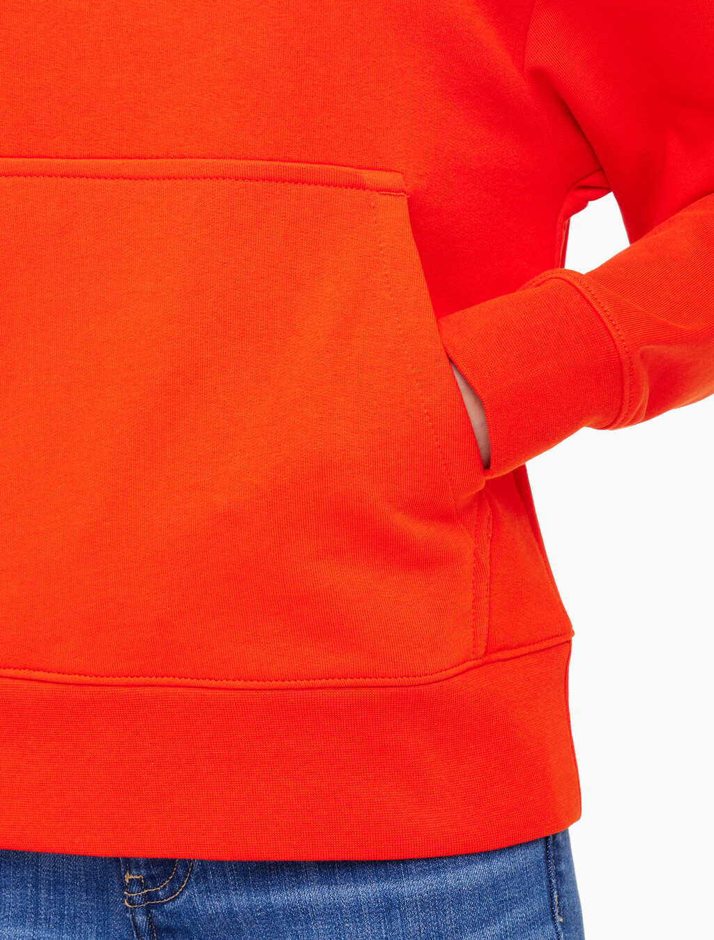 Buy 여성 릴렉스핏 스탠다드 로고 후디 in color BRONZED ORANGE