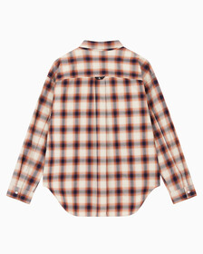 Buy 남성 유틸리티 포켓 체크셔츠 in color BLUR FLORAL_BLACK