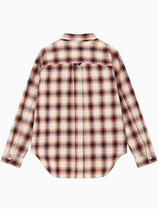 Buy 남성 유틸리티 포켓 체크셔츠 in color BLUR FLORAL_BLACK