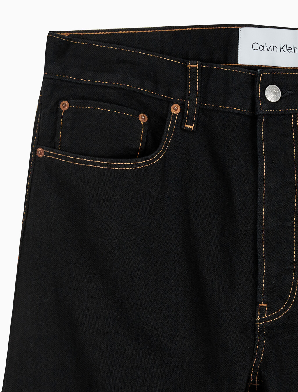 Buy [손흥민 캡슐] 남성 릴렉스 스트레이트핏 데님 진 in color BLACK