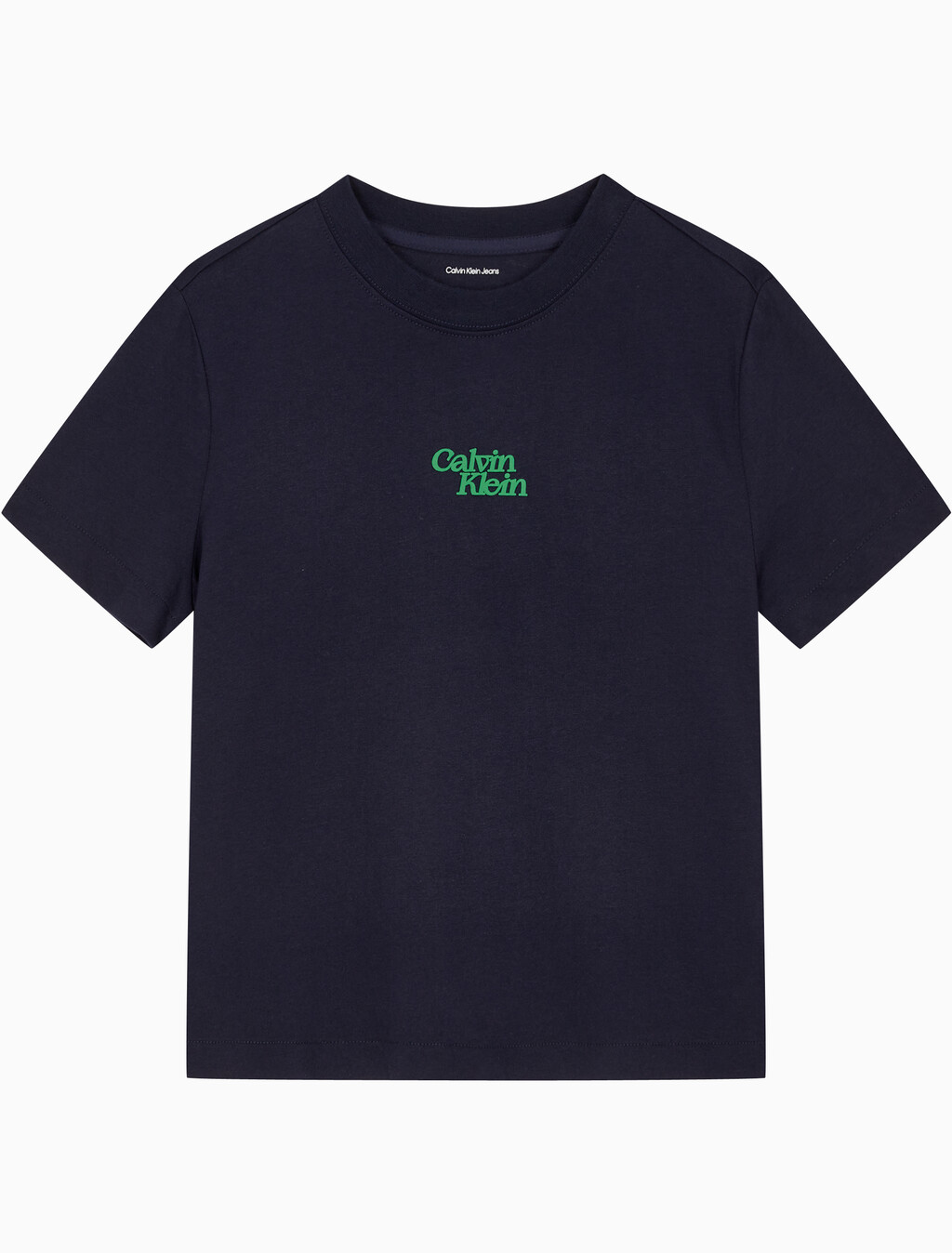 Buy 여성 플럭 로고 반팔 티셔츠 in color BARITONE BLUE