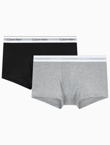 Buy 남성 모던 코튼 에어 드로즈 2PK in color BLACKGREY HEATHER