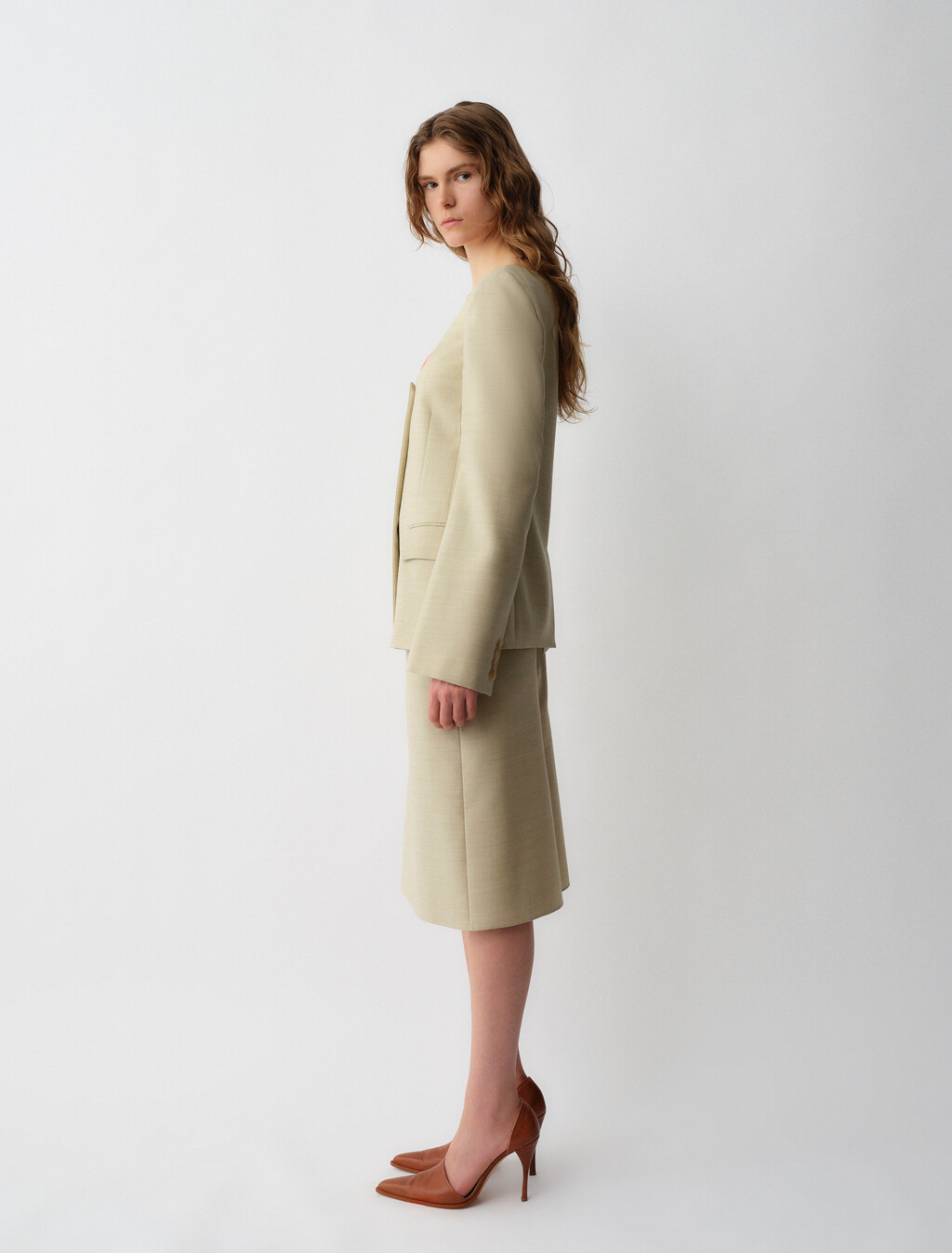 Buy LUNAS WOMENS SKIRT in color HAY