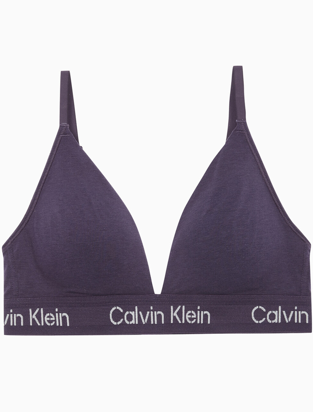 Buy 여성 스텐실 로고 모던코튼 트라이앵글 in color NIGHT SHADE/BONE WHITE LOGO