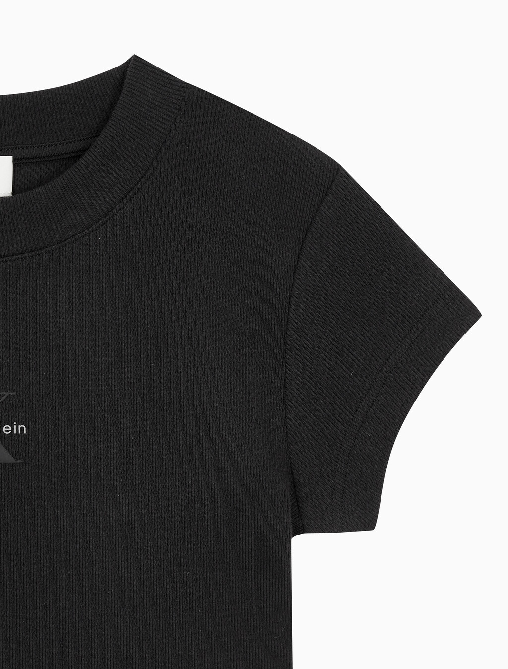 Buy 여성 모노그램 베이비 반팔 티셔츠 in color BLACK