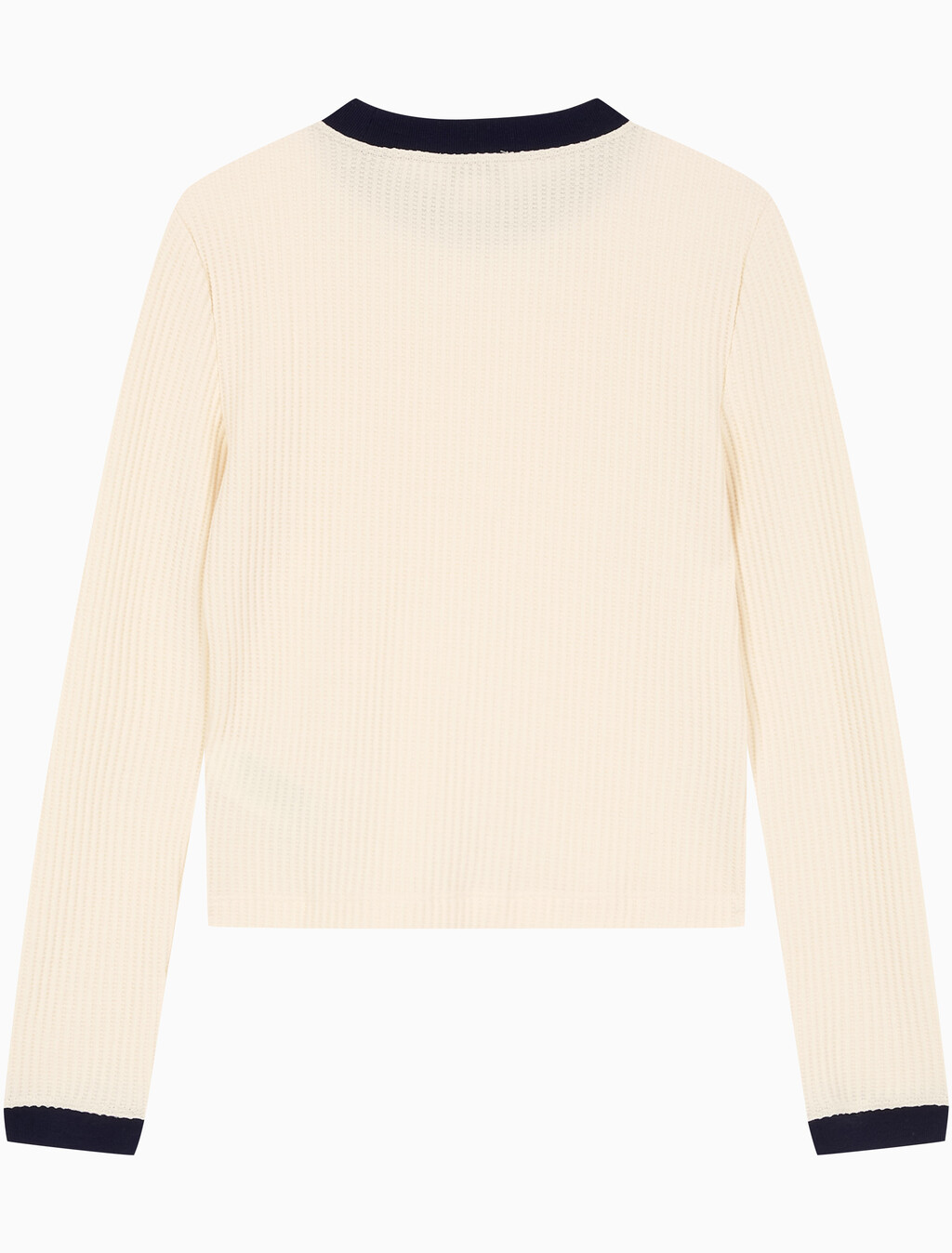Buy 여성 L/S 와플 티셔츠 in color White