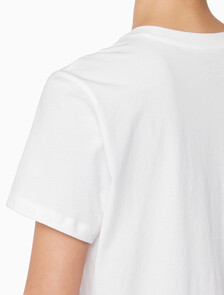 Buy 여성 100% 코튼 슬립웨어 클래식 티셔츠 in color WHITE