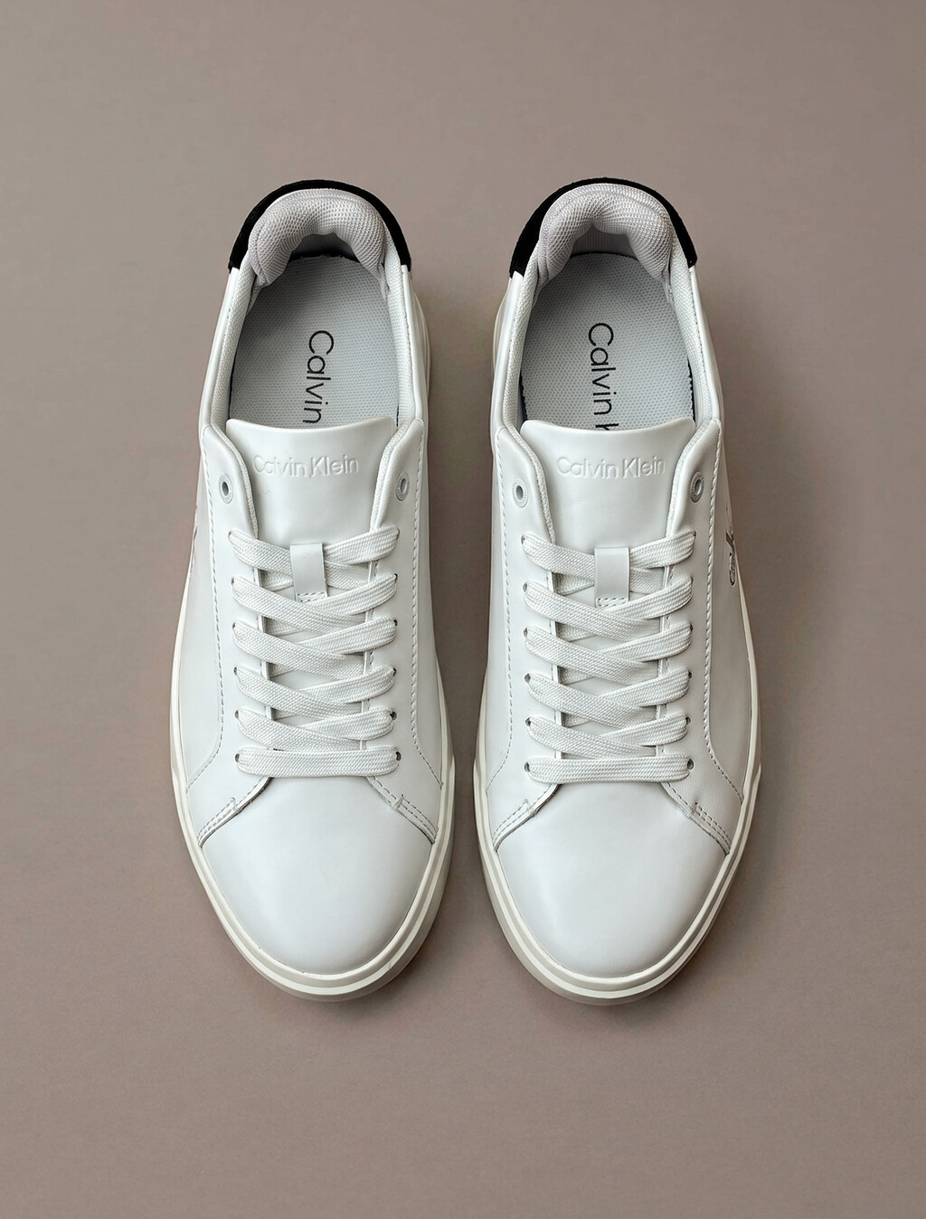 Buy 여성 로우 프로파일 컵솔 더블 벨크로 스니커즈 in color Bright White/Fudge/Grey Lilac