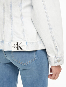Buy 여성 오버사이즈핏 코르셋 데님 재킷 in color CHALKY BLUE