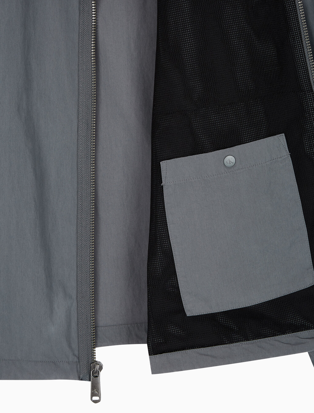 Buy 남성 코튼 카라 셔츠 집업 자켓 in color ECHO GREY