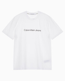 Buy 여성 보이프렌드핏 코튼 스트레치 반팔 티셔츠 in color BRIGHT WHITE
