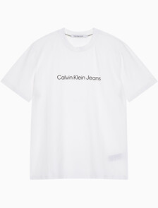 Buy 여성 보이프렌드핏 코튼 스트레치 반팔 티셔츠 in color BRIGHT WHITE