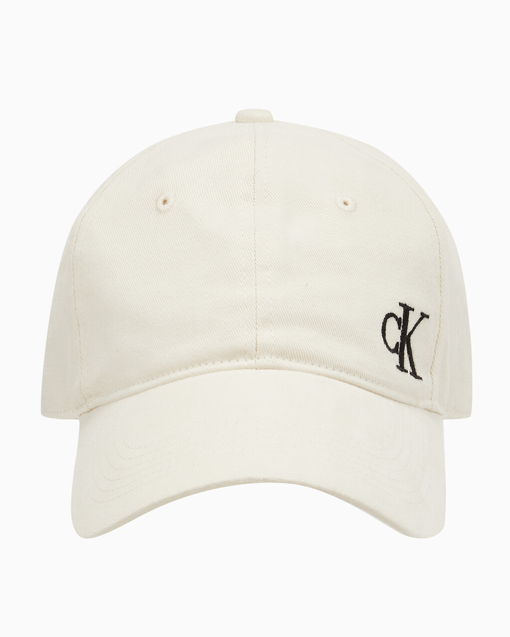 Buy 남녀공용 워시드 코튼 트윌 엠브로 캡 in color BONE WHITE