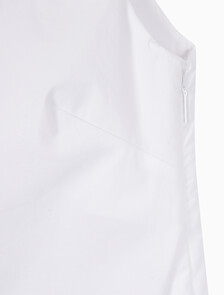 Buy 여성 포플린 슬리브리스 미니 드레스 in color BRILLIANT WHITE