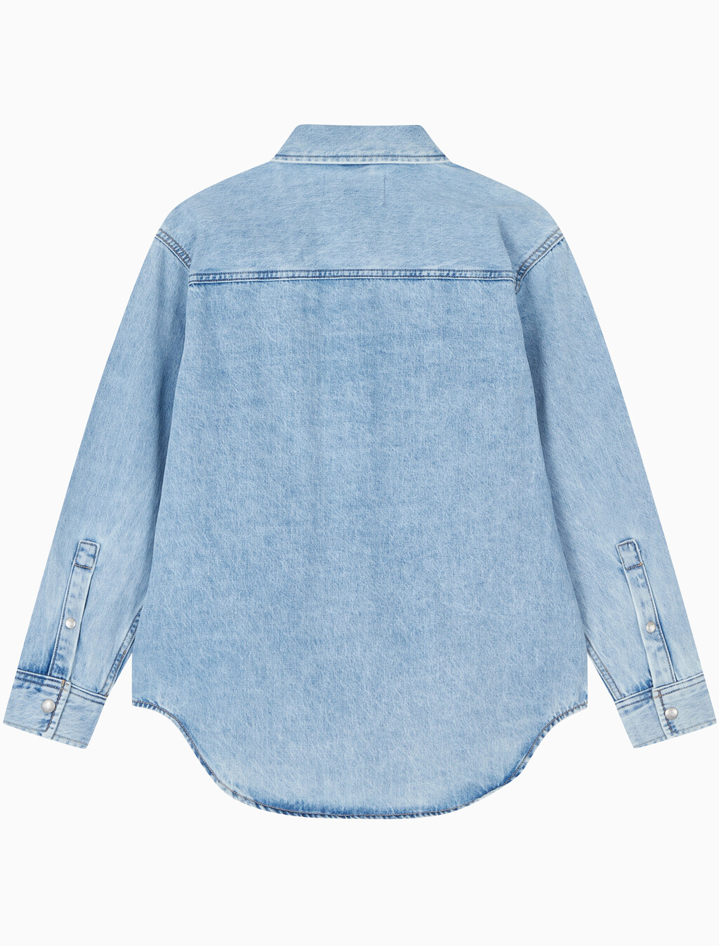Buy 여성 오버사이즈 데님 셔츠 in color CHALKY BLUE