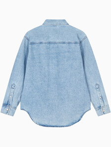 Buy 여성 오버사이즈 데님 셔츠 in color CHALKY BLUE