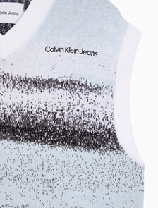 Buy 남성 릴렉스핏 스프레이 스웨터 베스트 in color TIE DYE AOP