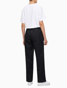 Buy 여성 폴드 반드 치노 팬츠 in color CK BLACK