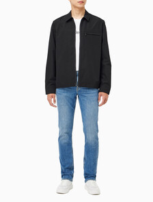 Buy 남성 집업 오버 셔츠 in color CK BLACK