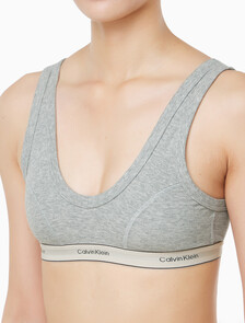 Buy 여성 헤리티지 코튼 AF 트라이앵글 브라렛 (H&E) in color GREY HEATHER