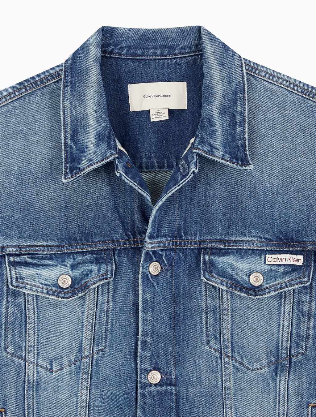 Buy 남성 레귤러핏 90's 미드블루 워시 데님 자켓 in color WASHED EMERALD