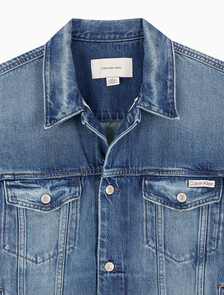 Buy 남성 레귤러핏 90's 미드블루 워시 데님 자켓 in color WASHED EMERALD
