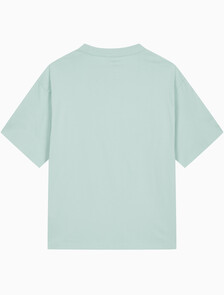 Buy 남성 릴렉스핏 히어로 모노그램 로고 반팔 티셔츠 in color HARBOR GRAY